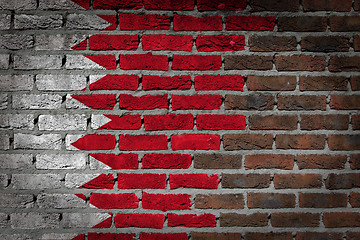 Image showing Dark brick wall - Bahrain