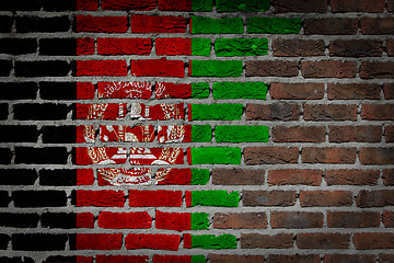 Image showing Dark brick wall - Afghanistan