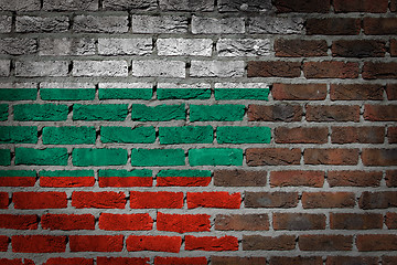 Image showing Dark brick wall - Bulgaria