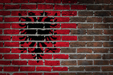 Image showing Dark brick wall - Albania