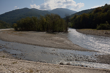 Image showing mountain river in the daylight