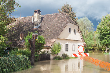 Image showing Flooded street