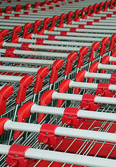 Image showing shopping troleys