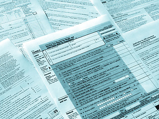 Image showing Tax forms