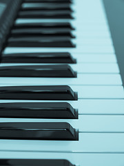 Image showing Music keyboard keys