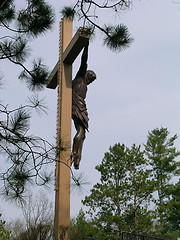 Image showing Cross in the Woods