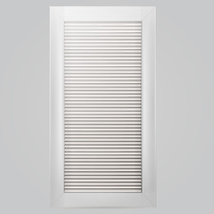 Image showing Vector illustration of white window shutter