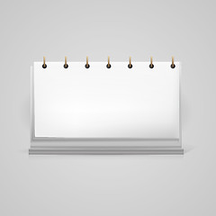 Image showing Vector illustration of blank desk calendar mock-up