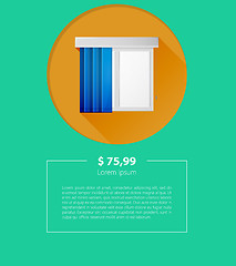 Image showing Vector ad layout for window louvers