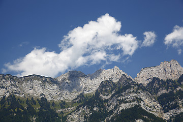 Image showing Mountain panorama in the Alps