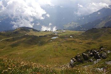 Image showing Mountain panorama in the Alps