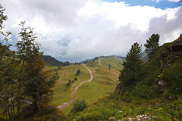 Image showing Mountain panorama in the Alps