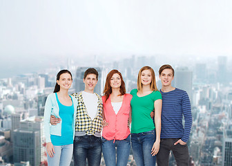 Image showing group of smiling students standing