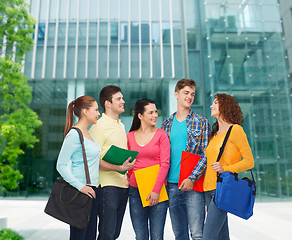 Image showing group of smiling teenagers