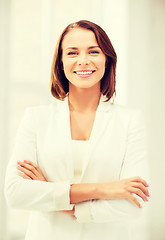 Image showing attractive businesswoman in office