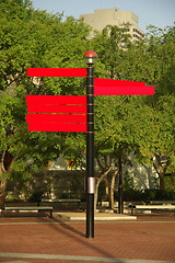 Image showing red empty signs