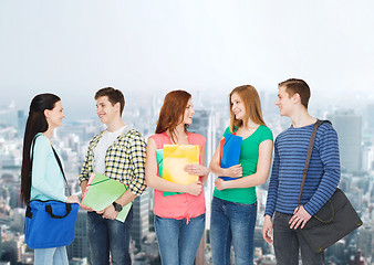 Image showing group of smiling students standing