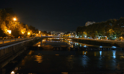 Image showing Sochi river at night