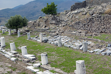 Image showing Ruined pieces of the temple