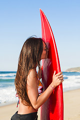 Image showing Surfer Girl