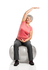 Image showing Fiitness old woman 