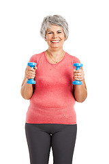 Image showing Fiitness old woman 