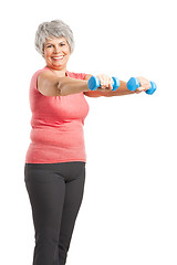 Image showing Fiitness old woman 
