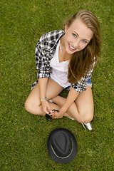 Image showing Happy teenage girl