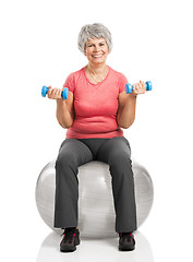 Image showing Fiitness old woman 