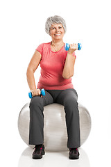 Image showing Fiitness old woman 