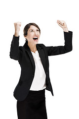 Image showing Happy business woman