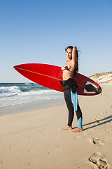Image showing Surfer Girl