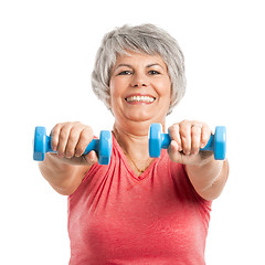 Image showing Fiitness old woman 