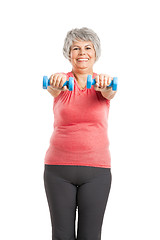 Image showing Fiitness old woman 