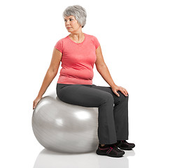 Image showing Fiitness old woman 