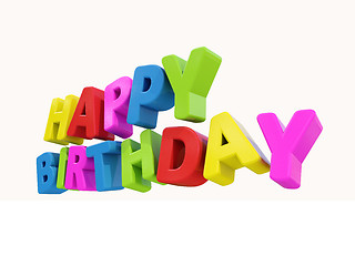 Image showing Happy birthday