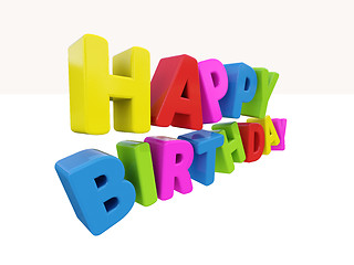 Image showing Happy birthday