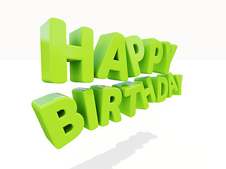 Image showing Happy birthday