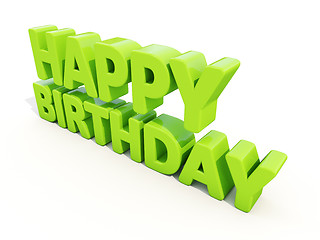 Image showing Happy birthday