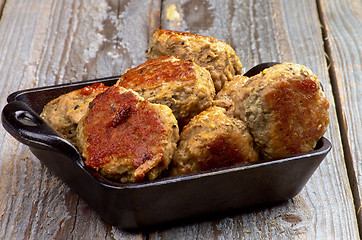 Image showing Fried Meatballs