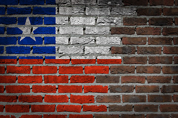 Image showing Dark brick wall - Chile
