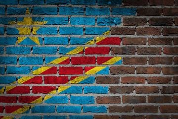 Image showing Dark brick wall - Congo