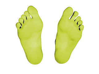 Image showing Feet isolated