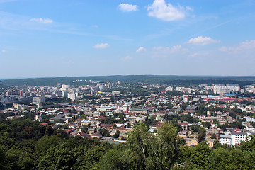 Image showing view to the house-tops in Lvov city