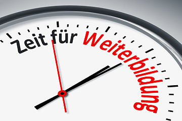 Image showing Uhr mit Text