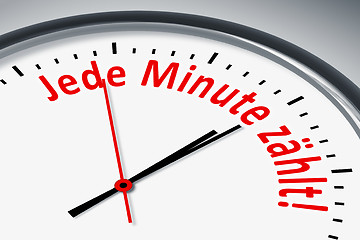 Image showing Uhr mit Text