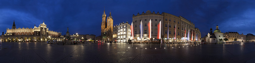 Image showing Krakow old town main market square