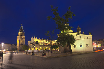 Image showing Krakow old town main market square