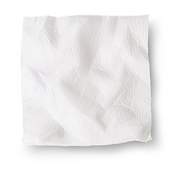 Image showing Crumpled Paper Napkins