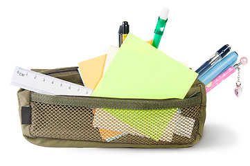 Image showing Pencil case with stationery